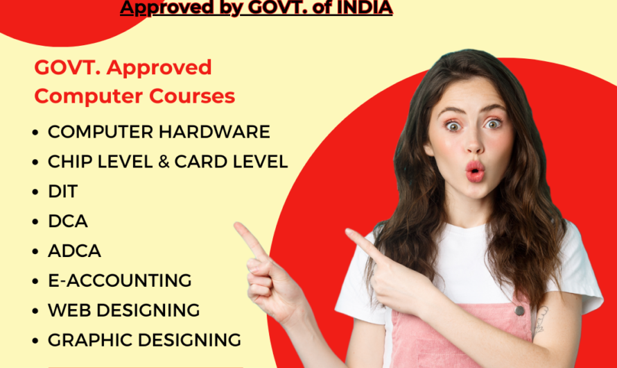 Govt. approved computer courses